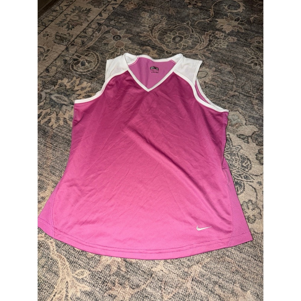 Vintage Y2K Pink Nike Athletic Tank Top V-Neck